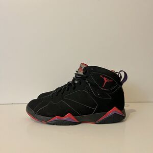 2012 Nike Air Jordan 7 VII Retro Raptors Black Red Purple Rare Vtg 304775-018 10
